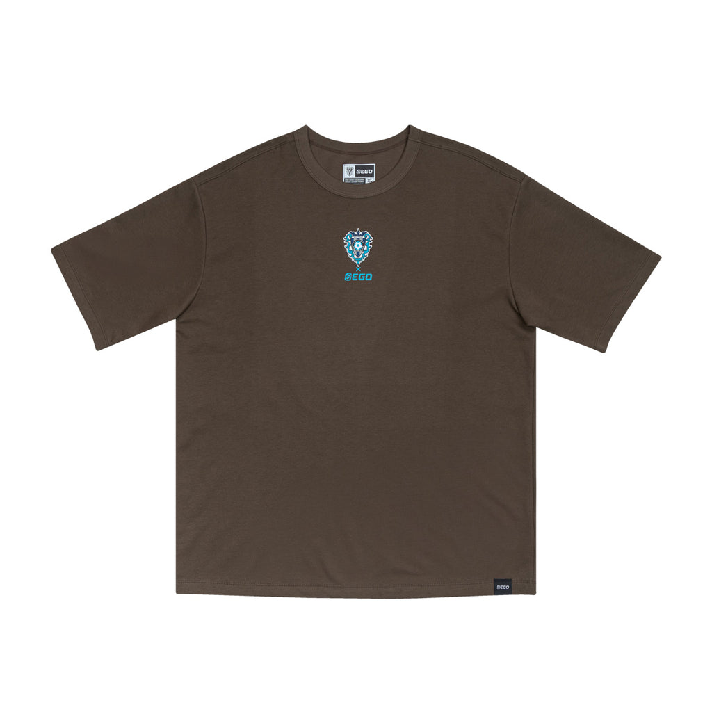 EGO SPORT X AVISPA FUKUOKA 2026 AVISPA OVERSIZE TEE - BROWN