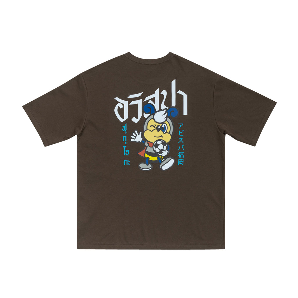 EGO SPORT X AVISPA FUKUOKA 2026 AVISPA OVERSIZE TEE - BROWN