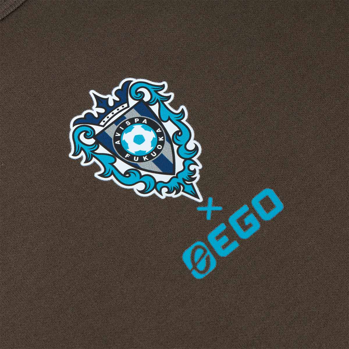 EGO SPORT X AVISPA FUKUOKA 2026 AVISPA OVERSIZE TEE - BROWN