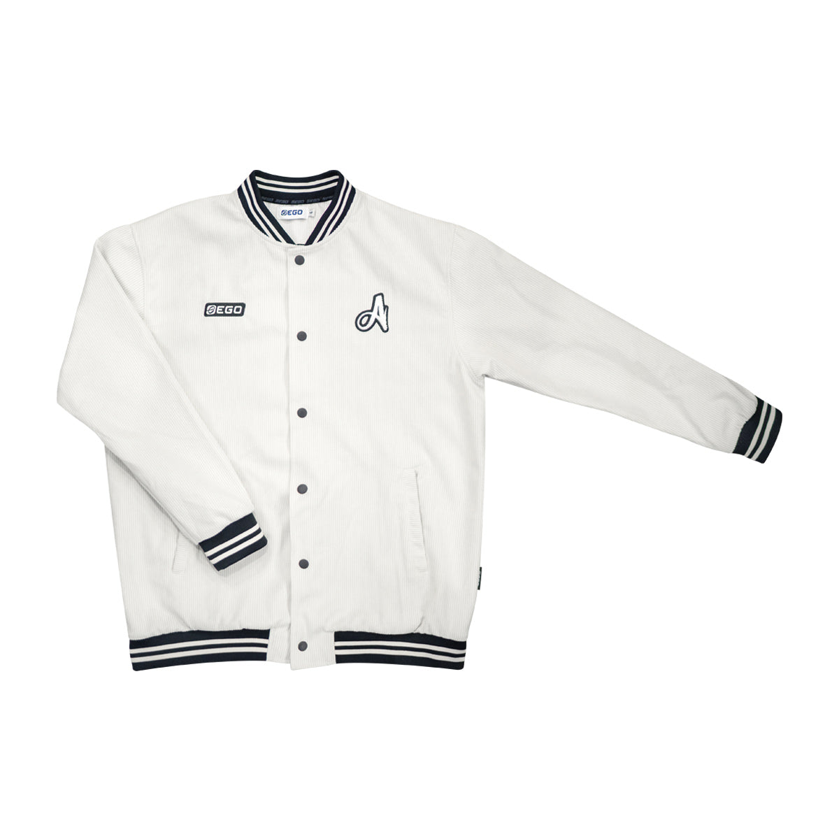 EGO SPORT X AVISPA FUKUOKA 2026 BOMBER JACKET - CREAM/WHITE/BLACK
