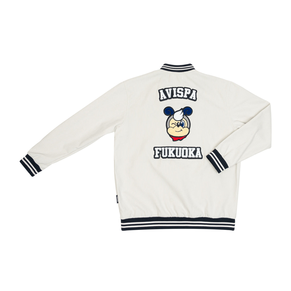 EGO SPORT X AVISPA FUKUOKA 2026 BOMBER JACKET - CREAM/WHITE/BLACK