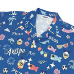 EGO SPORT X AVISPA FUKUOKA 2026 HAWAII SHIRT - BLUE