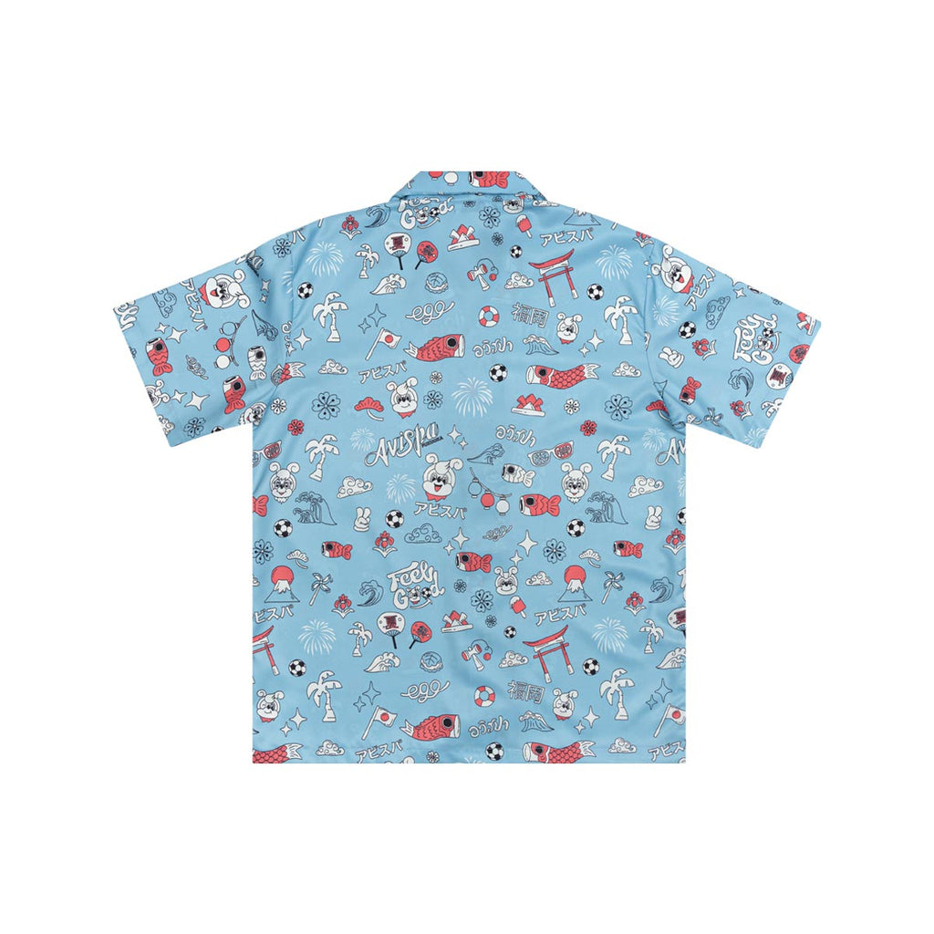 EGO SPORT X AVISPA FUKUOKA 2026 HAWAII SHIRT - LIGHT BLUE
