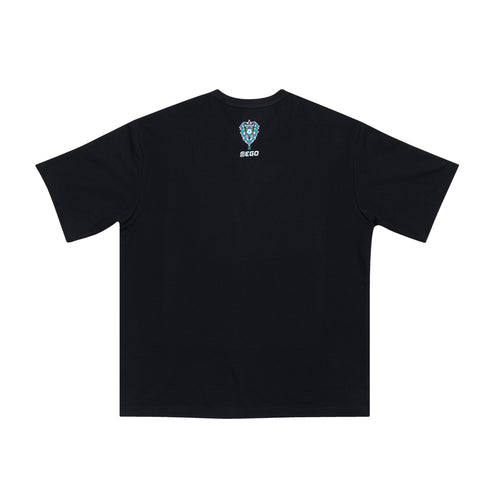 EGO SPORT X AVISPA FUKUOKA 2026 HELLO AVISPA OVERSIZE TEE - BLACK