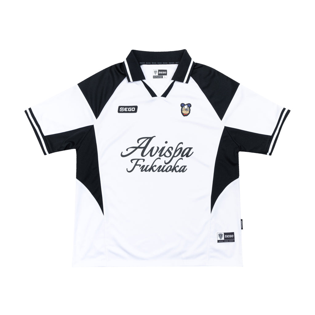 EGO SPORT X AVISPA FUKUOKA 2026 OVERSIZE JERSEY - WHITE/BLACK