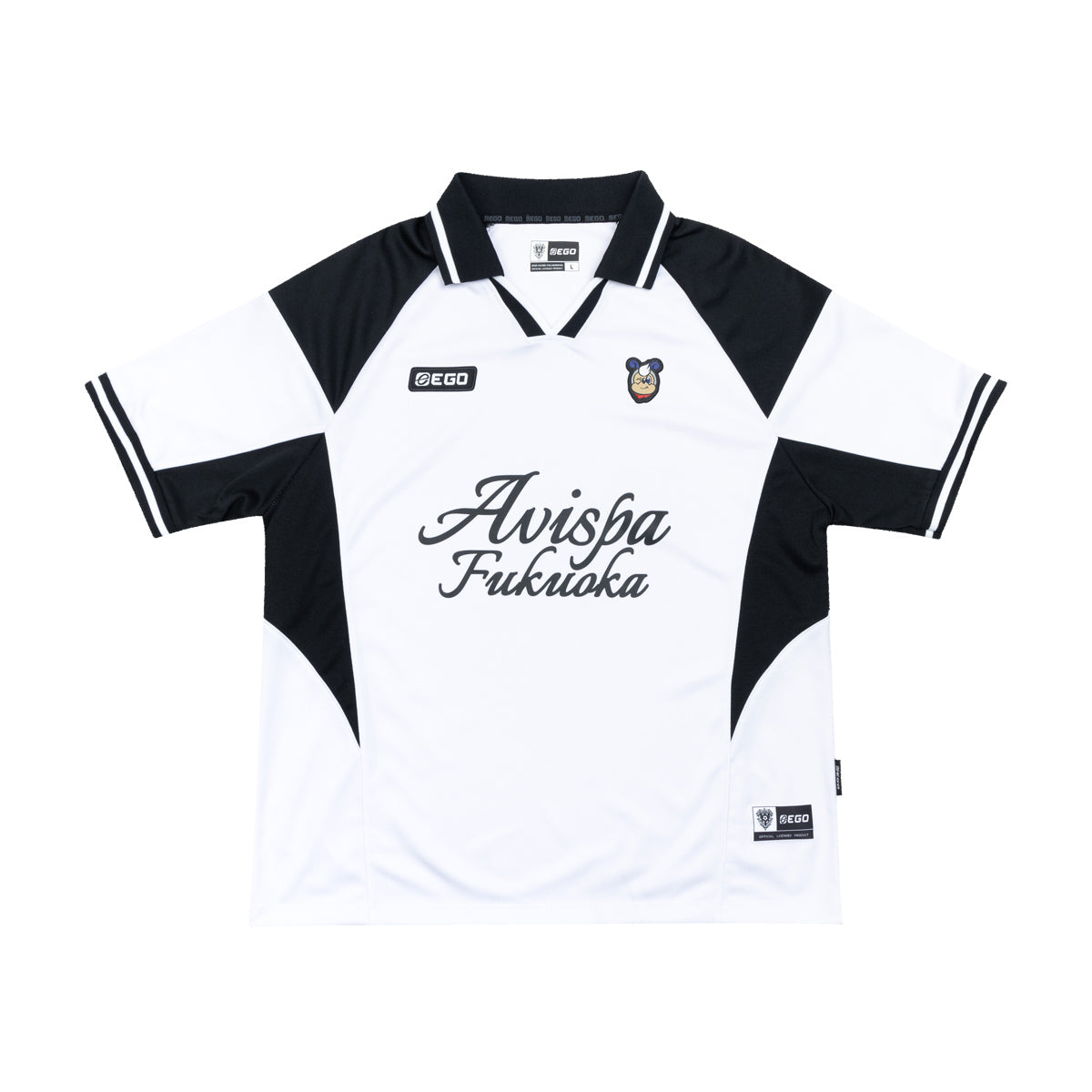 EGO SPORT X AVISPA FUKUOKA 2026 OVERSIZE JERSEY - WHITE/BLACK