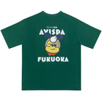 EGO SPORT X AVISPA FUKUOKA 2026 AVISPA MAN OVERSIZE TEE - GREEN/WHITE