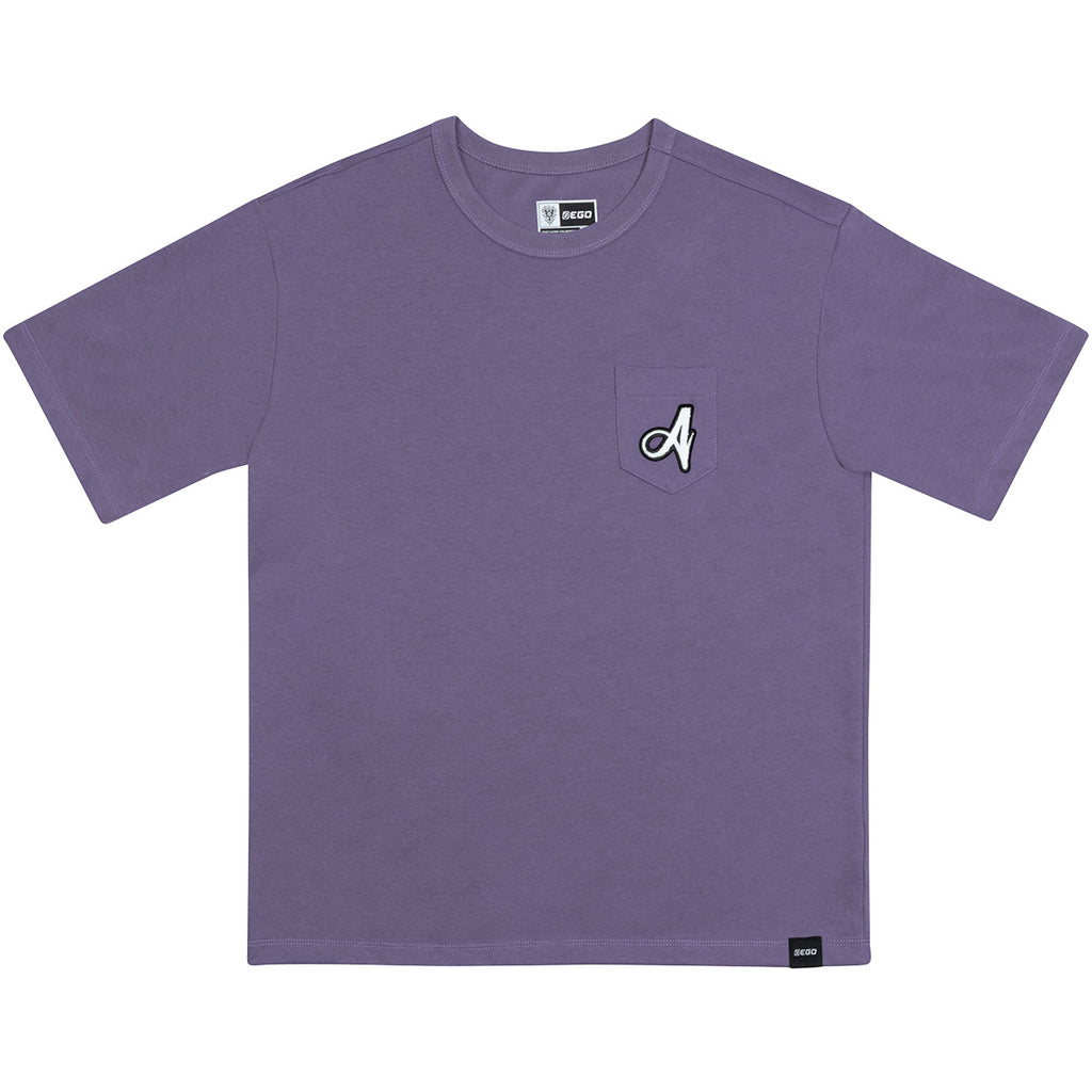 EGO SPORT X AVISPA FUKUOKA 2026 AVISPA MAN OVERSIZE TEE - PURPLE/WHITE