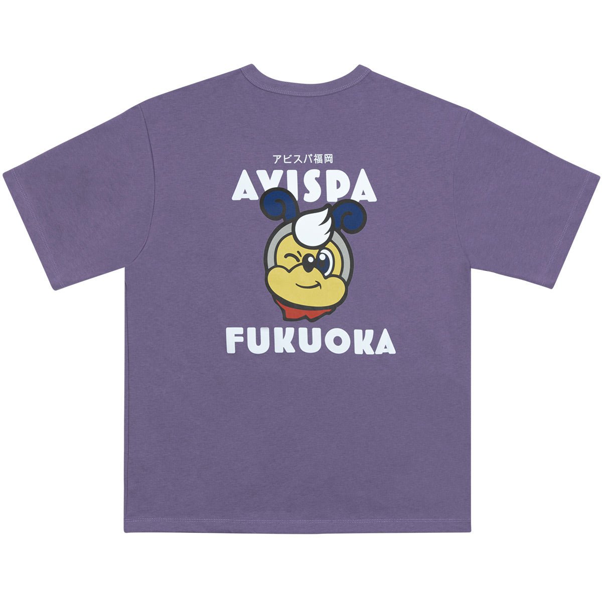 EGO SPORT X AVISPA FUKUOKA 2026 AVISPA MAN OVERSIZE TEE - PURPLE/WHITE