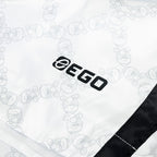 EGO SPORT X AVISPA FUKUOKA 2026 MUAYTHAI SHORTS - WHITE/BLACK
