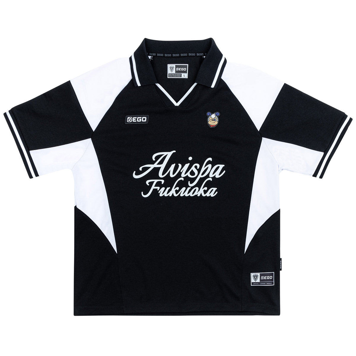 EGO SPORT X AVISPA FUKUOKA 2026 OVERSIZE JERSEY - BLACK/WHITE