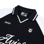 EGO SPORT X AVISPA FUKUOKA 2026 OVERSIZE JERSEY - BLACK/WHITE