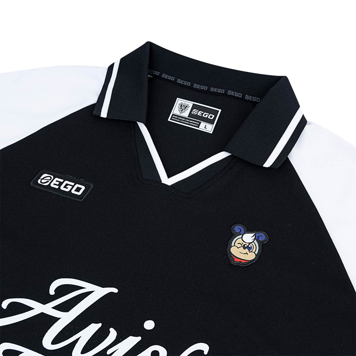 EGO SPORT X AVISPA FUKUOKA 2026 OVERSIZE JERSEY - BLACK/WHITE