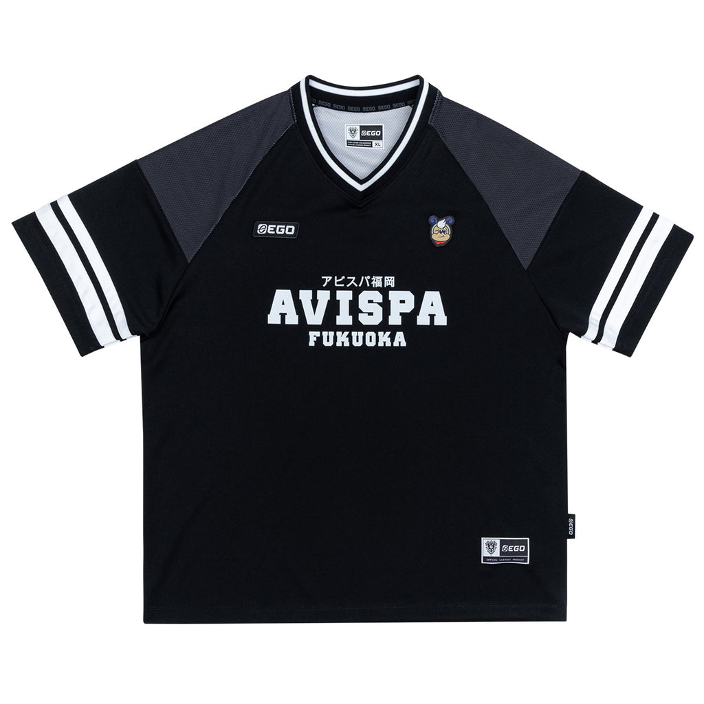 EGO SPORT X AVISPA FUKUOKA 2026 OVERSIZE JERSEY - BLACK/WHITE/BLACK