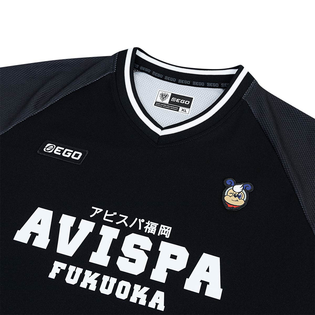 EGO SPORT X AVISPA FUKUOKA 2026 OVERSIZE JERSEY - BLACK/WHITE/BLACK