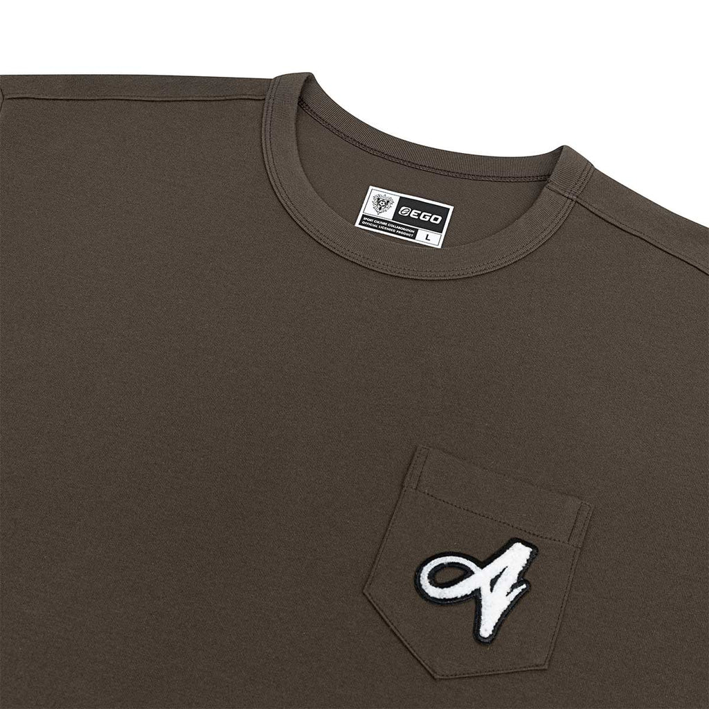 EGO SPORT X AVISPA FUKUOKA 2026 SAKURA OVERSIZE TEE - BROWN/PINK/WHITE