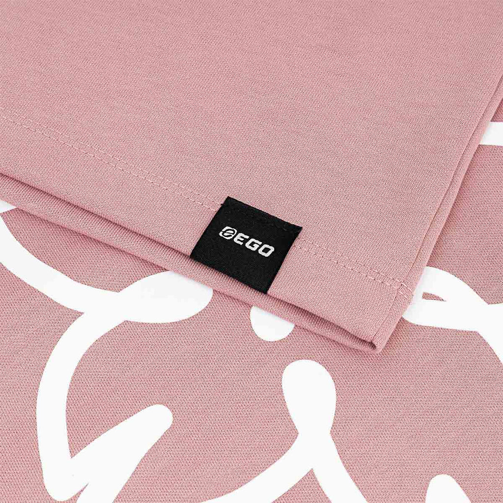 EGO SPORT X AVISPA FUKUOKA 2026 SAKURA OVERSIZE TEE - PINK/WHITE