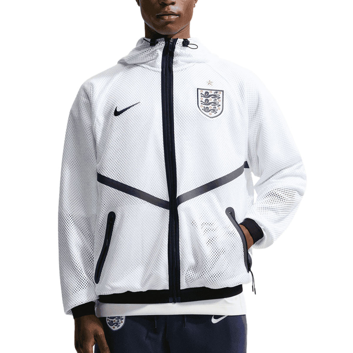 NIKE ENGLAND 2026 KMC NATIONAL ANTHEM JACKET - WHITE/BLACK/OBSIDIAN