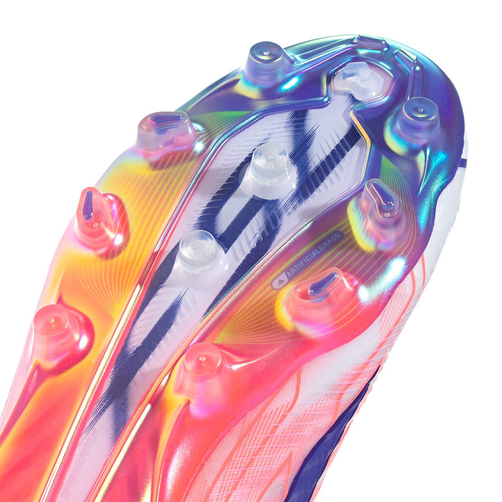 ADIDAS F50 HYPERFAST ELITE AG - FTWR WHITE/SOLAR PURPLE/SOLAR TURBO