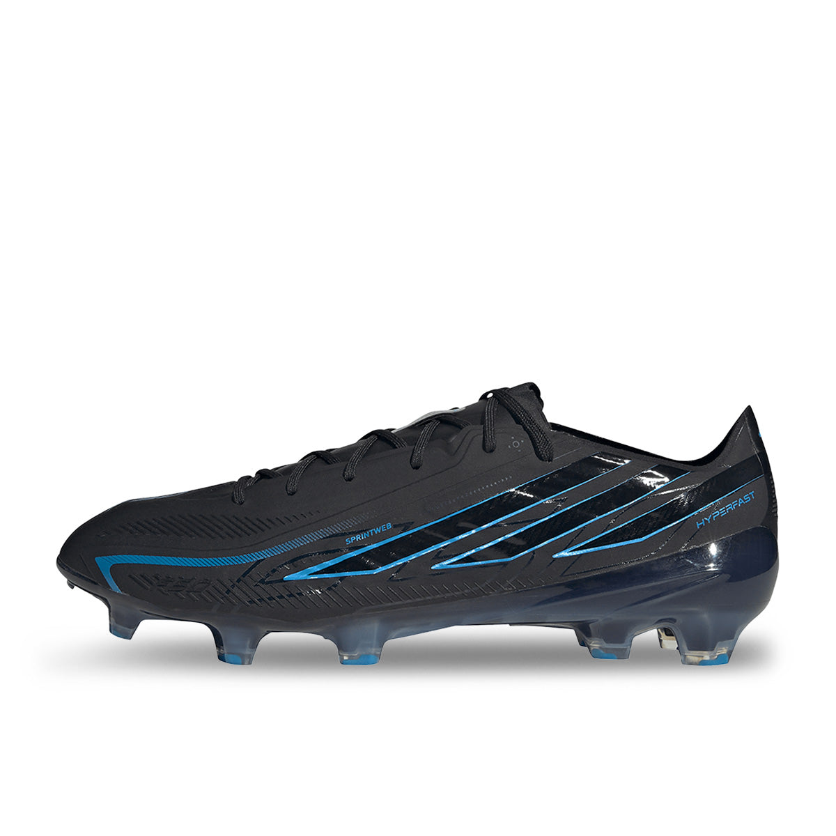 ADIDAS F50 HYPERFAST ELITE FG - CORE BLACK/CORE BLACK/LUCID RAY BLUE