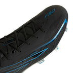 ADIDAS F50 HYPERFAST ELITE FG - CORE BLACK/CORE BLACK/LUCID RAY BLUE