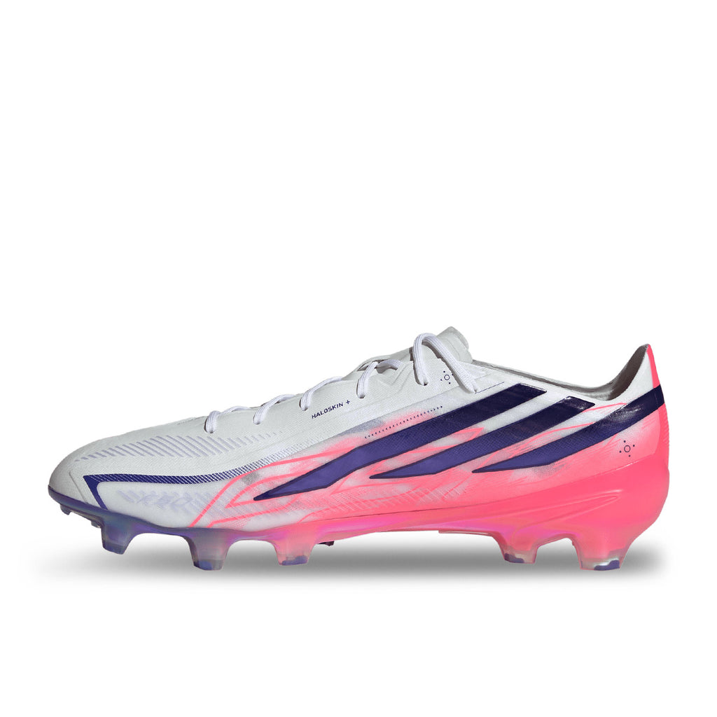 ADIDAS F50 HYPERFAST ELITE FG - FTWR WHITE/SOLAR PURPLE/SOLAR TURBO