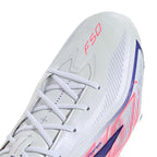 ADIDAS F50 HYPERFAST ELITE FG - FTWR WHITE/SOLAR PURPLE/SOLAR TURBO