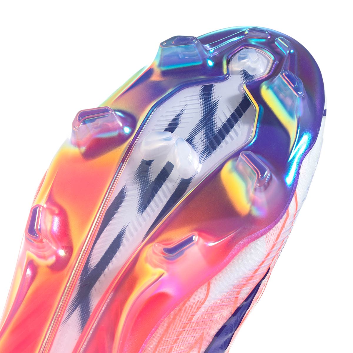ADIDAS F50 HYPERFAST ELITE FG - FTWR WHITE/SOLAR PURPLE/SOLAR TURBO