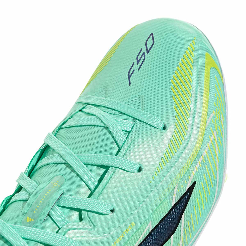 ADIDAS F50 HYPERFAST ELITE FG J - PULSE MINT/CORE BLACK/SOLAR LEMON