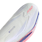 ADIDAS F50 HYPERFAST ELITE LACELESS FG - FTWR WHITE/SOLAR PURPLE/SOLAR TURBO