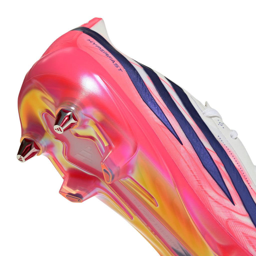 ADIDAS F50 HYPERFAST ELITE SG - FTWR WHITE/SOLAR PURPLE/SOLAR TURBO