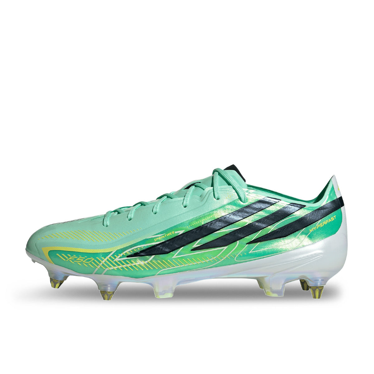 ADIDAS F50 HYPERFAST ELITE SG - PULSE MINT/CORE BLACK/SOLAR LEMON