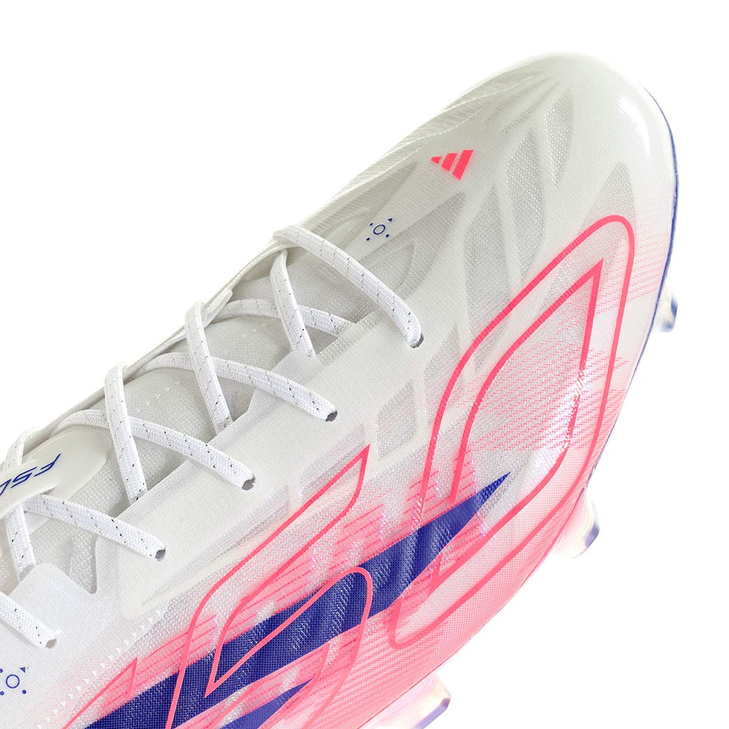 ADIDAS F50 HYPERFAST EVO FG - FTWR WHITE/SOLAR PURPLE/SOLAR TURBO