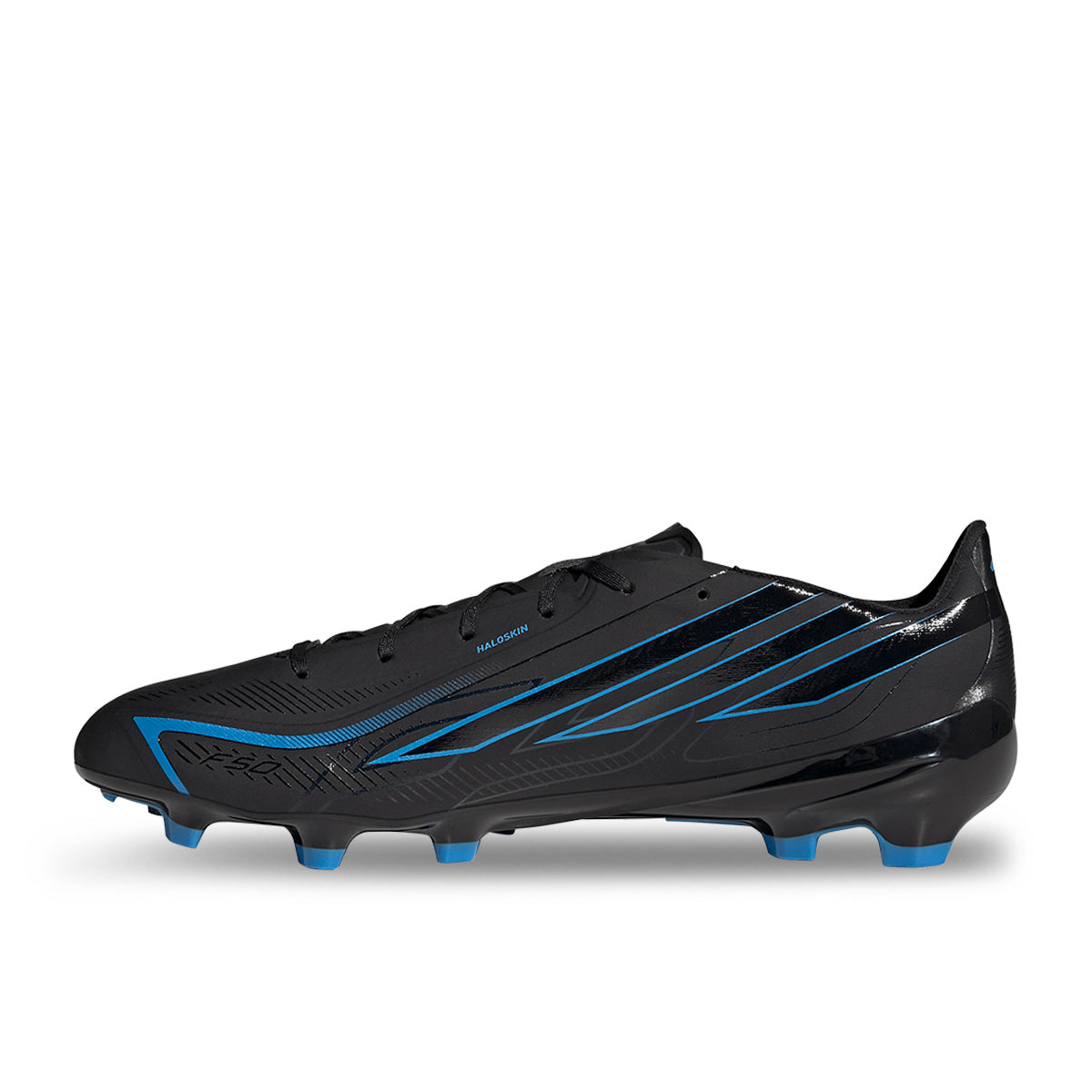 ADIDAS F50 HYPERFAST LEAGUE FG - CORE BLACK/CORE BLACK/LUCID RAY BLUE