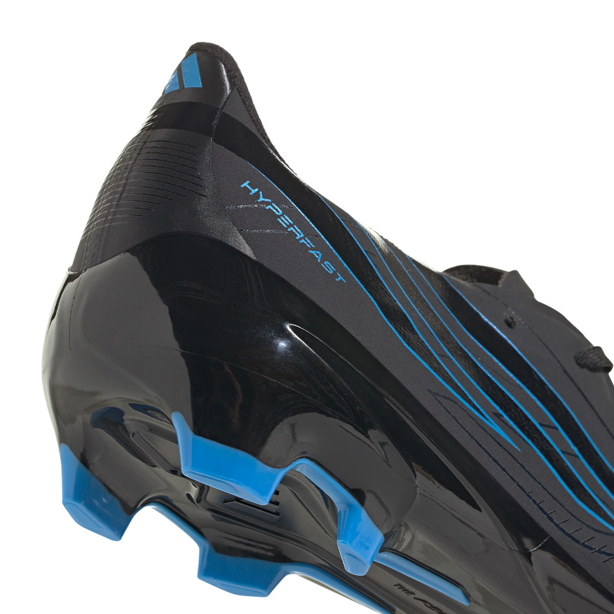 ADIDAS F50 HYPERFAST LEAGUE FG - CORE BLACK/CORE BLACK/LUCID RAY BLUE