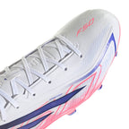 ADIDAS F50 HYPERFAST LEAGUE FG - FTWR WHITE/SOLAR PURPLE/SOLAR TURBO