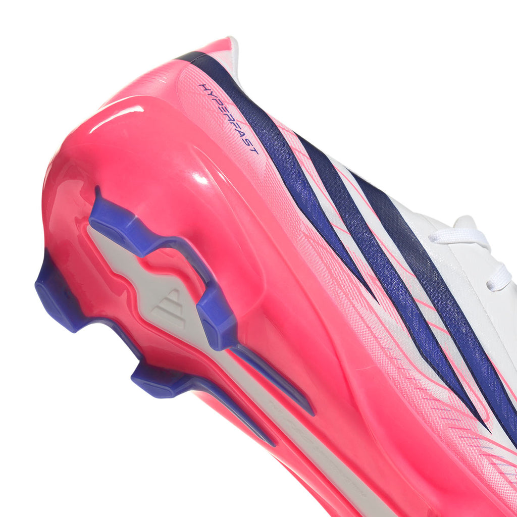 ADIDAS F50 HYPERFAST LEAGUE FG - FTWR WHITE/SOLAR PURPLE/SOLAR TURBO