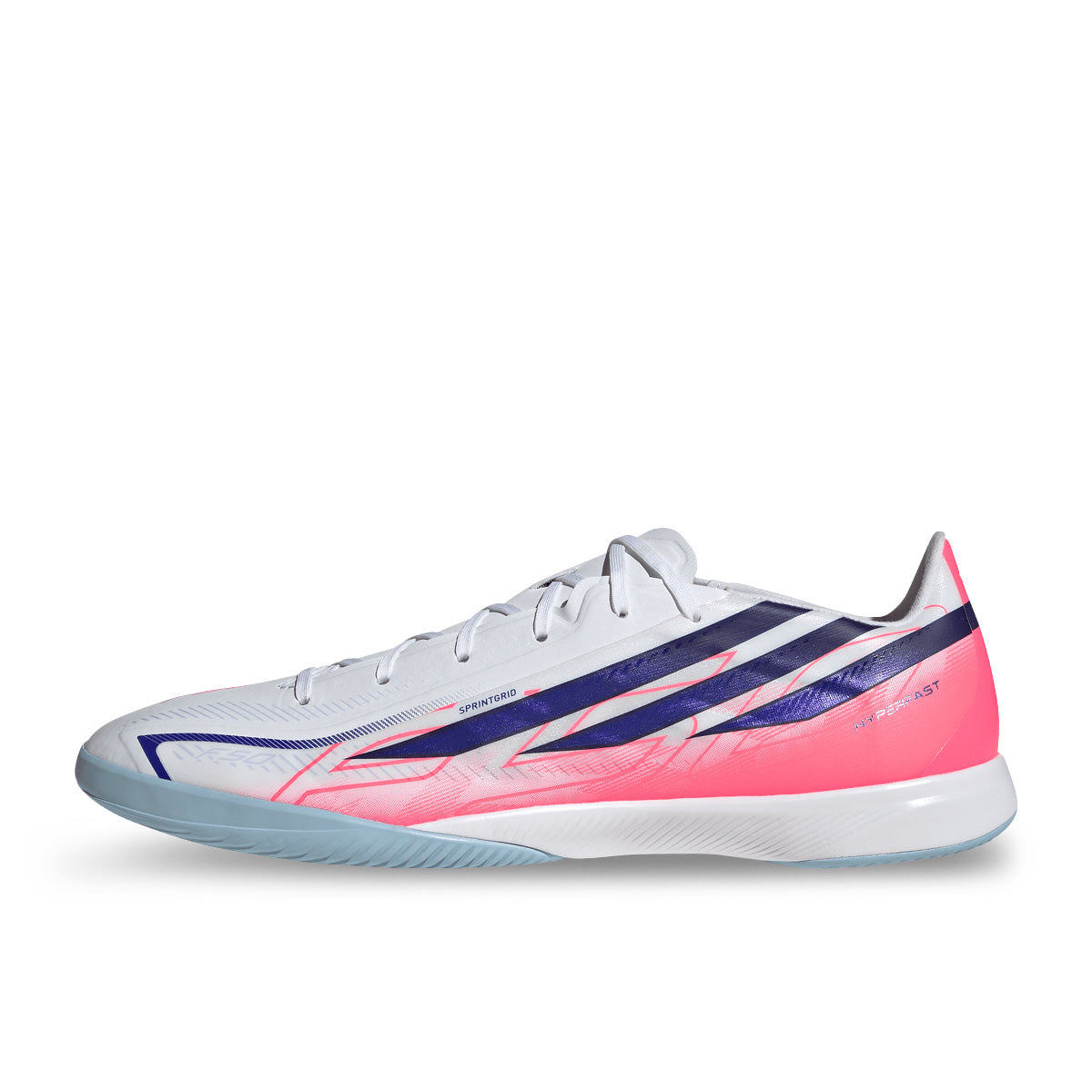 ADIDAS F50 HYPERFAST LEAGUE IN - FTWR WHITE/SOLAR PURPLE/SOLAR TURBO