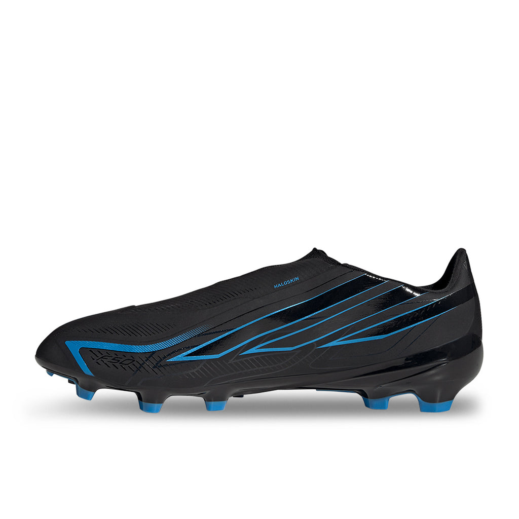 ADIDAS F50 HYPERFAST LEAGUE LACELESS FG - CORE BLACK/CORE BLACK/LUCID RAY BLUE