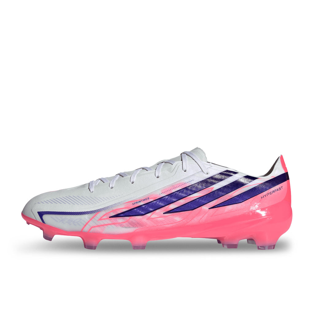 ADIDAS F50 HYPERFAST PRO FG - FTWR WHITE/SOLAR PURPLE/SOLAR TURBO