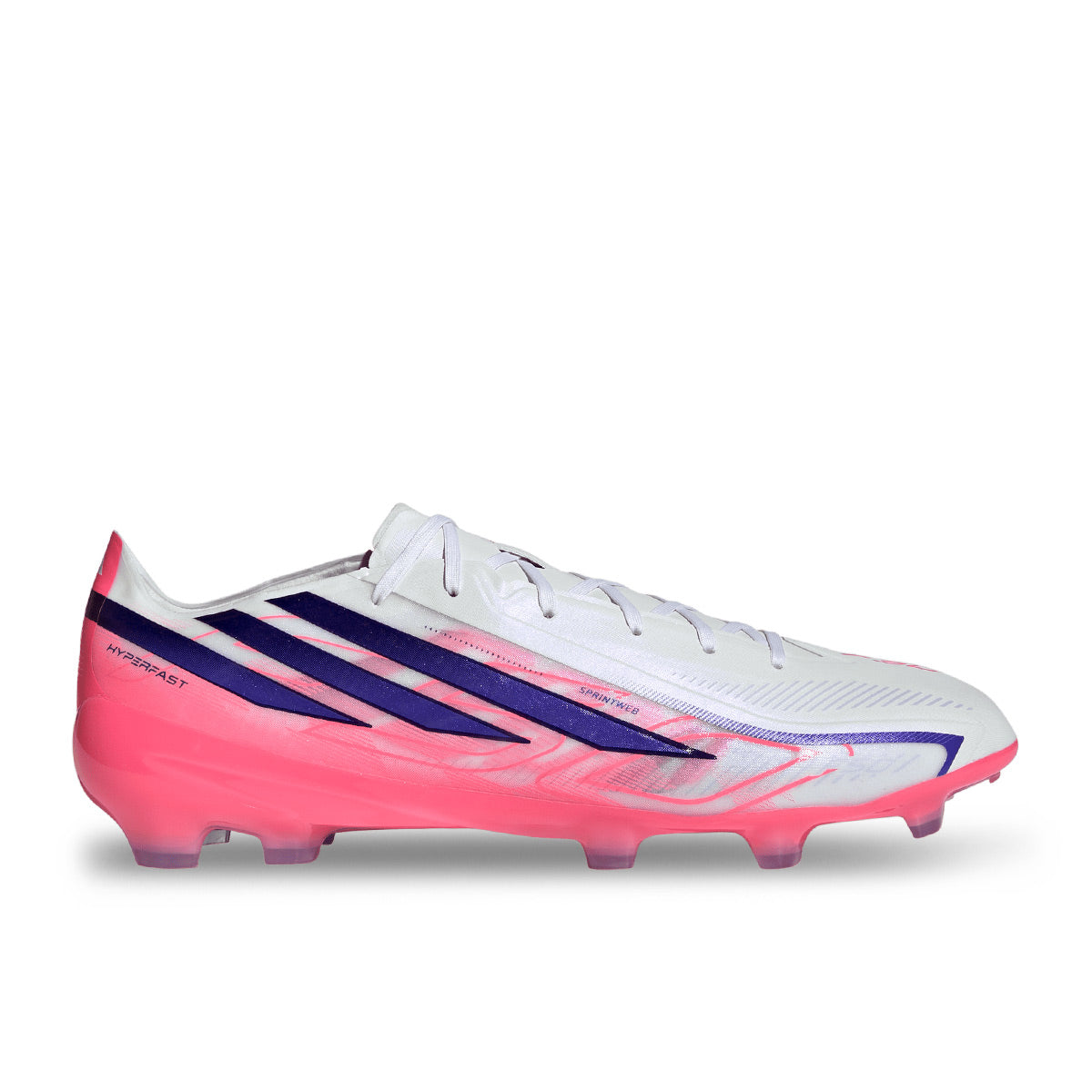 ADIDAS F50 HYPERFAST PRO FG - FTWR WHITE/SOLAR PURPLE/SOLAR TURBO