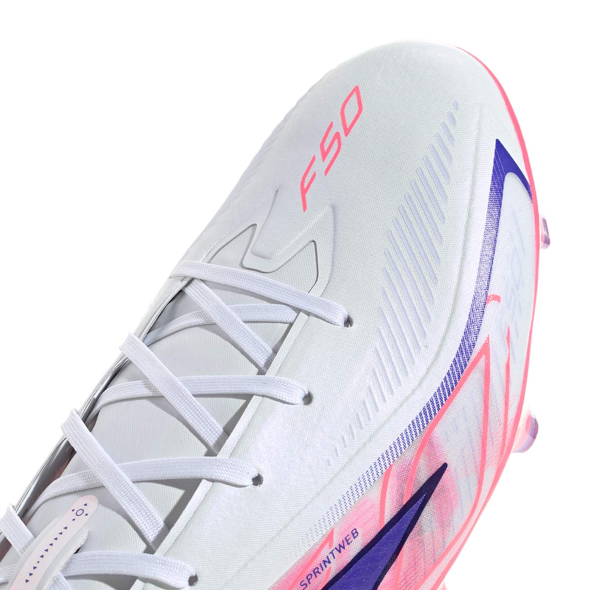 ADIDAS F50 HYPERFAST PRO FG - FTWR WHITE/SOLAR PURPLE/SOLAR TURBO