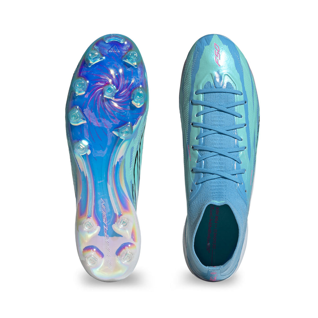 ADIDAS F50 TRINITY SPARKFUSION ELITE FG/AG - SEMI BLUE BURST/FTWR WHITE/LUCID PINK