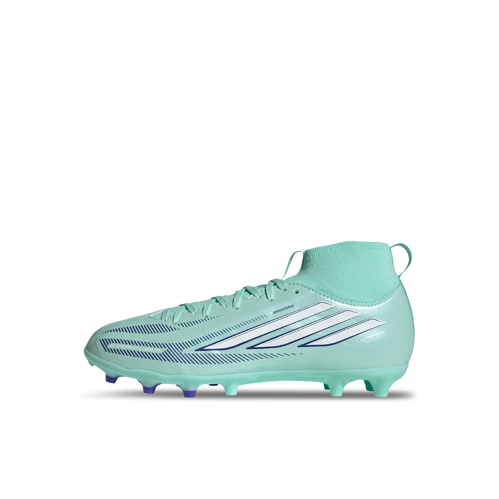 ADIDAS F50 SPARKFUSION LEAGUE FG/AG J - CLEAR MINT/FTWR WHITE/SOLAR PURPLE