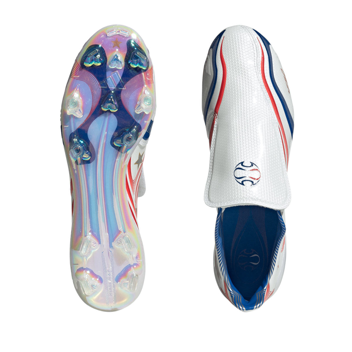 ADIDAS F50 TUNIT ELITE FG - FTWR WHITE/VIVID RED/TEAM ROYAL BLUE