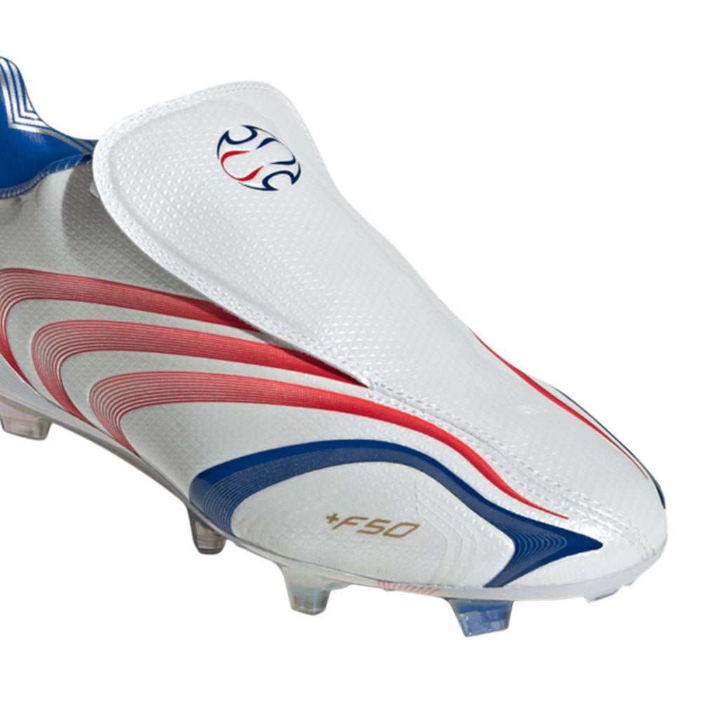 ADIDAS F50 TUNIT ELITE FG - FTWR WHITE/VIVID RED/TEAM ROYAL BLUE