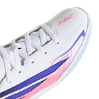 ADIDAS F50 HYPERFAST CLUB IN J - FTWR WHITE/SOLAR PURPLE/SOLAR TURBO