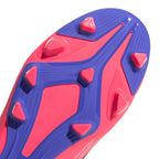 ADIDAS F50 HYPERFAST CLUB VEL FG/MG J - FTWR WHITE/SOLAR PURPLE/SOLAR TURBO