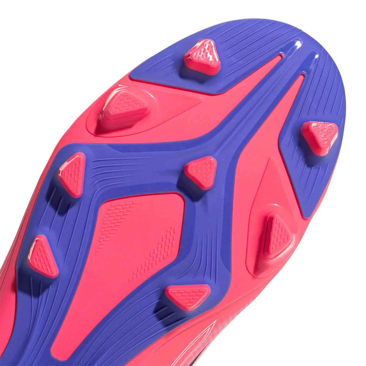ADIDAS F50 HYPERFAST CLUB VEL FG/MG J - FTWR WHITE/SOLAR PURPLE/SOLAR TURBO
