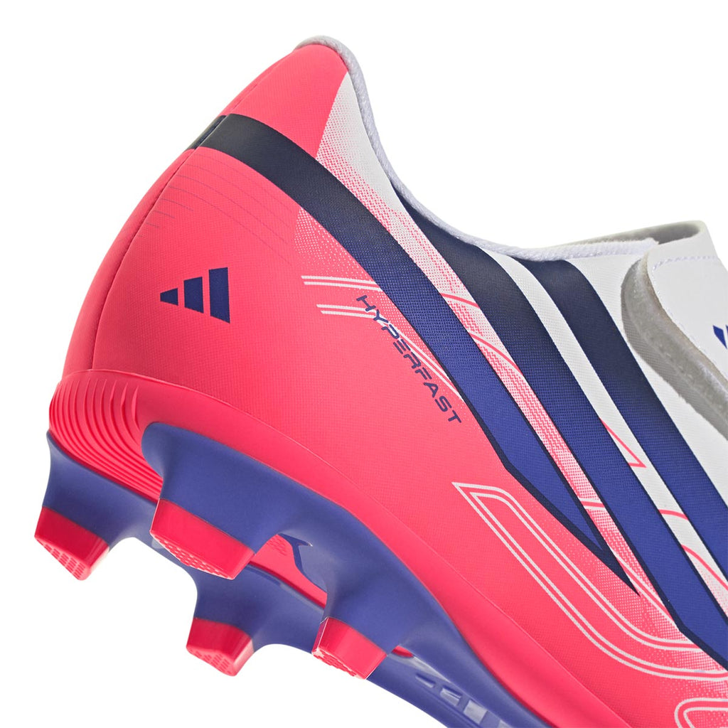 ADIDAS F50 HYPERFAST CLUB VEL FG/MG J - FTWR WHITE/SOLAR PURPLE/SOLAR TURBO